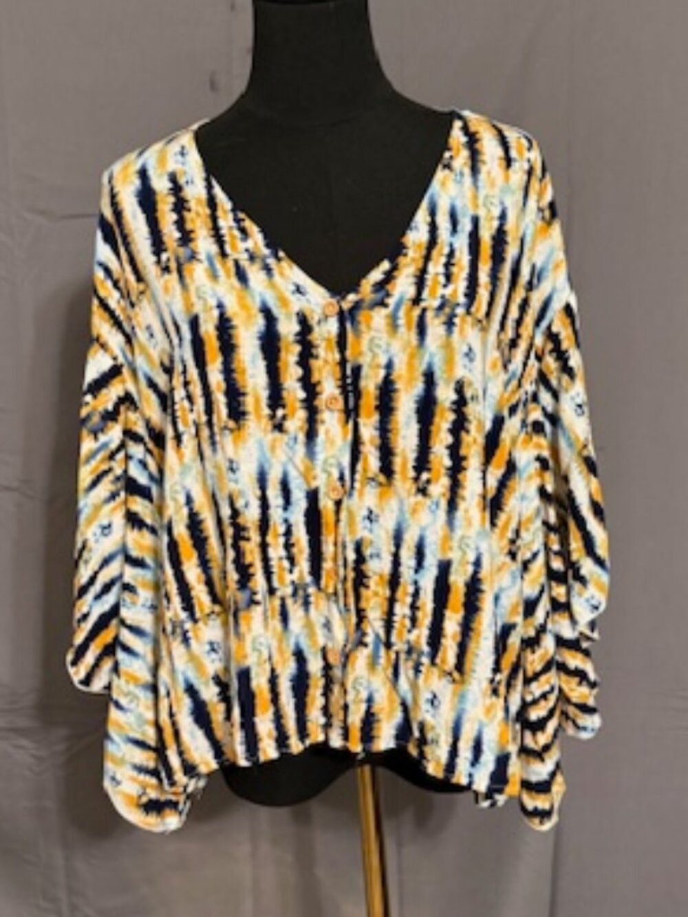 SHEIN Tye-Dye Blouse Size XL